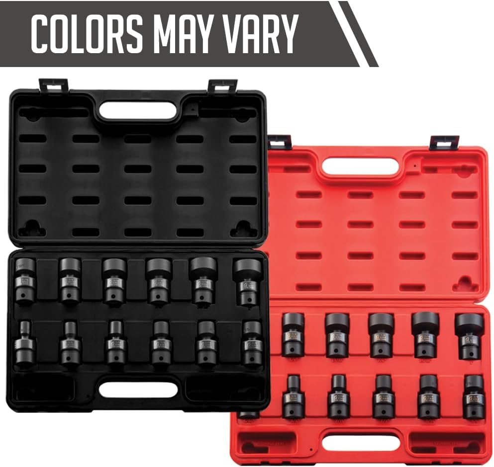 Sunex 3690 12-Piece 1Cm Drive 12-Point SAE Universal Impact Socket Set image number 3