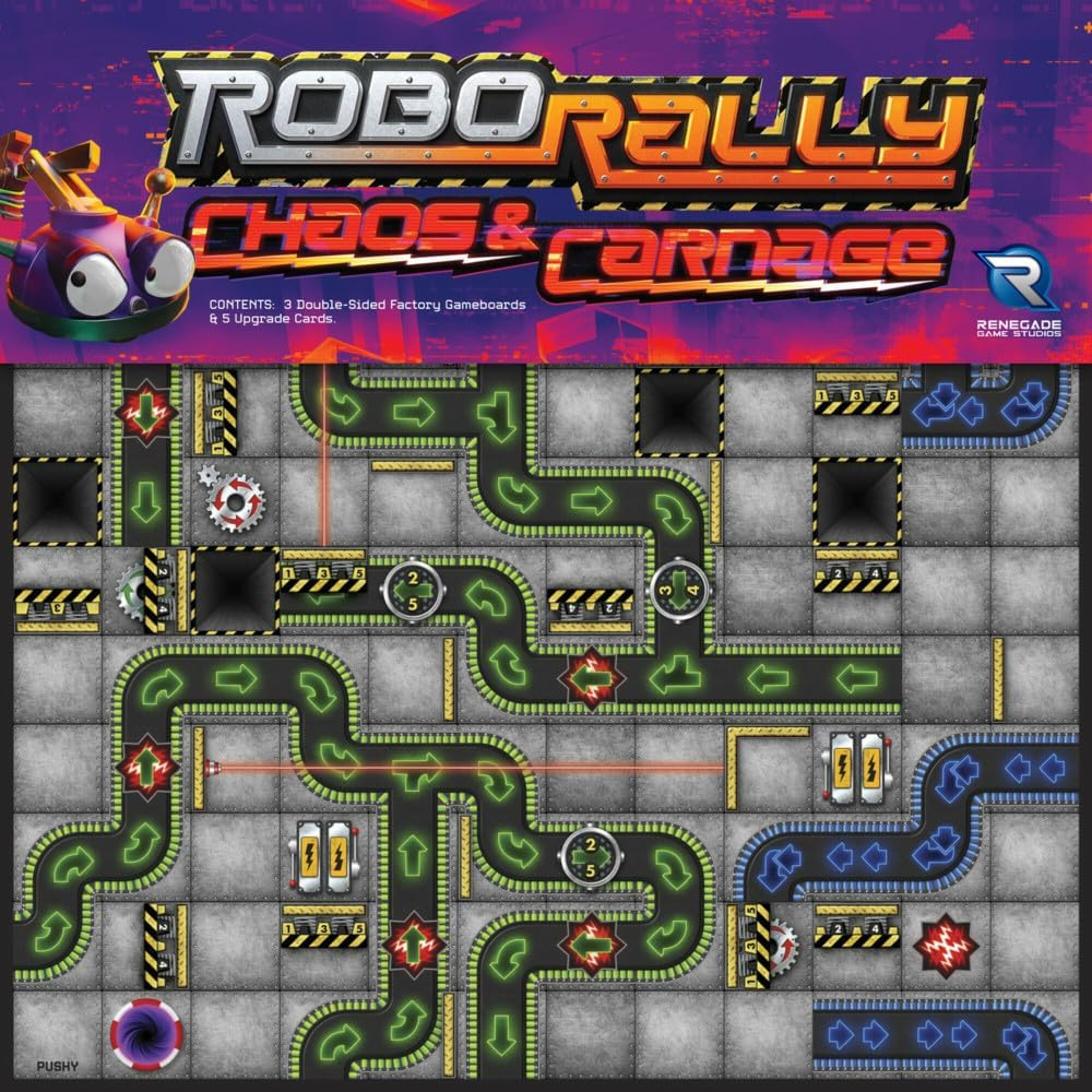 Renegade Game Studios Robo Rally: Chaos and Carnage Expansion Board Game image number 2
