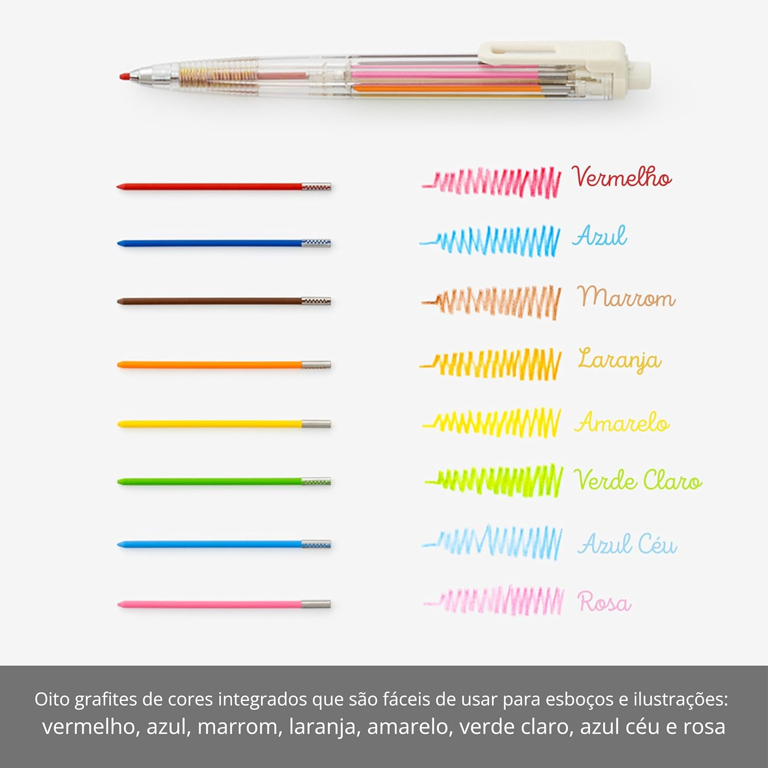 Pentel XPH804 Art Multi 8 Color Core 8 image number 2