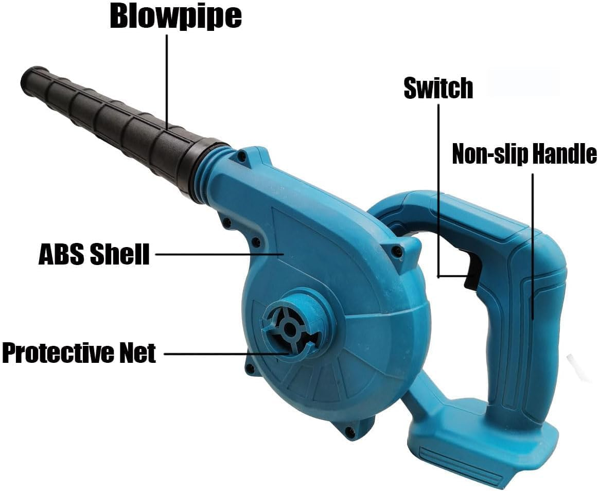 Electric Cordless Blower (Compatible for Makita 18V Battery) Vacuum Air Leaf Blowing (Battery Not Included) image number 3