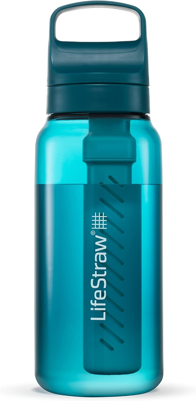 Lifestraw Go Series 2.0 Water Bottle with Filter, Laguna Teal, 1 Litre Capacity