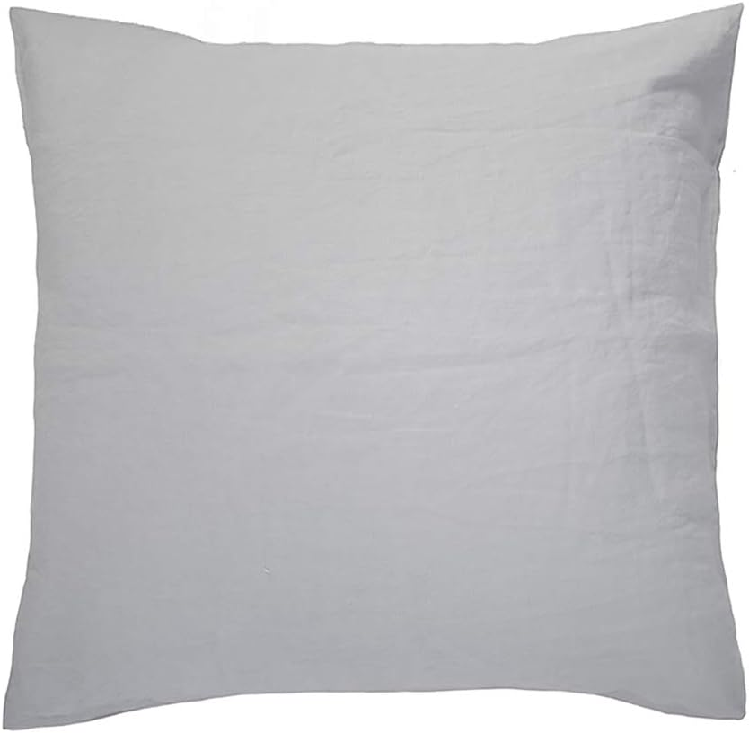 Bambury French Linen Pillowcase, European, Silver