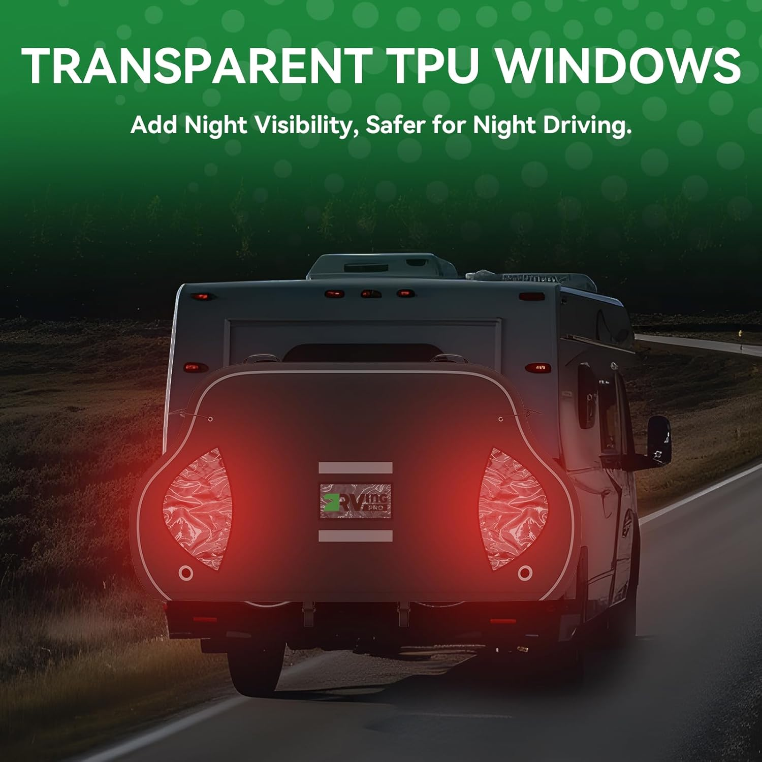 RVINGPRO Bike Cover for Transport on Rack - Bike Cover for 1 Bike on Rear Bike Rack, 600D Oxford Bicycle Cover Waterproof Outdoor Storage or Transportation for RV/ SUVS, with 2 Bungee Cords (L) image number 2