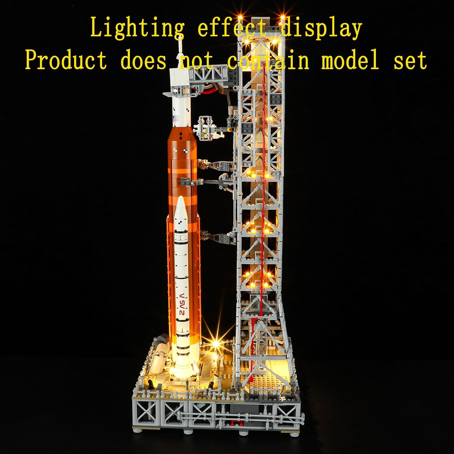 GEAMENT LED Light Kit Compatible with  NASA Artemis Space Launch System - Lighting Set for Icons 10341 (Model Set Not Included) image number 3