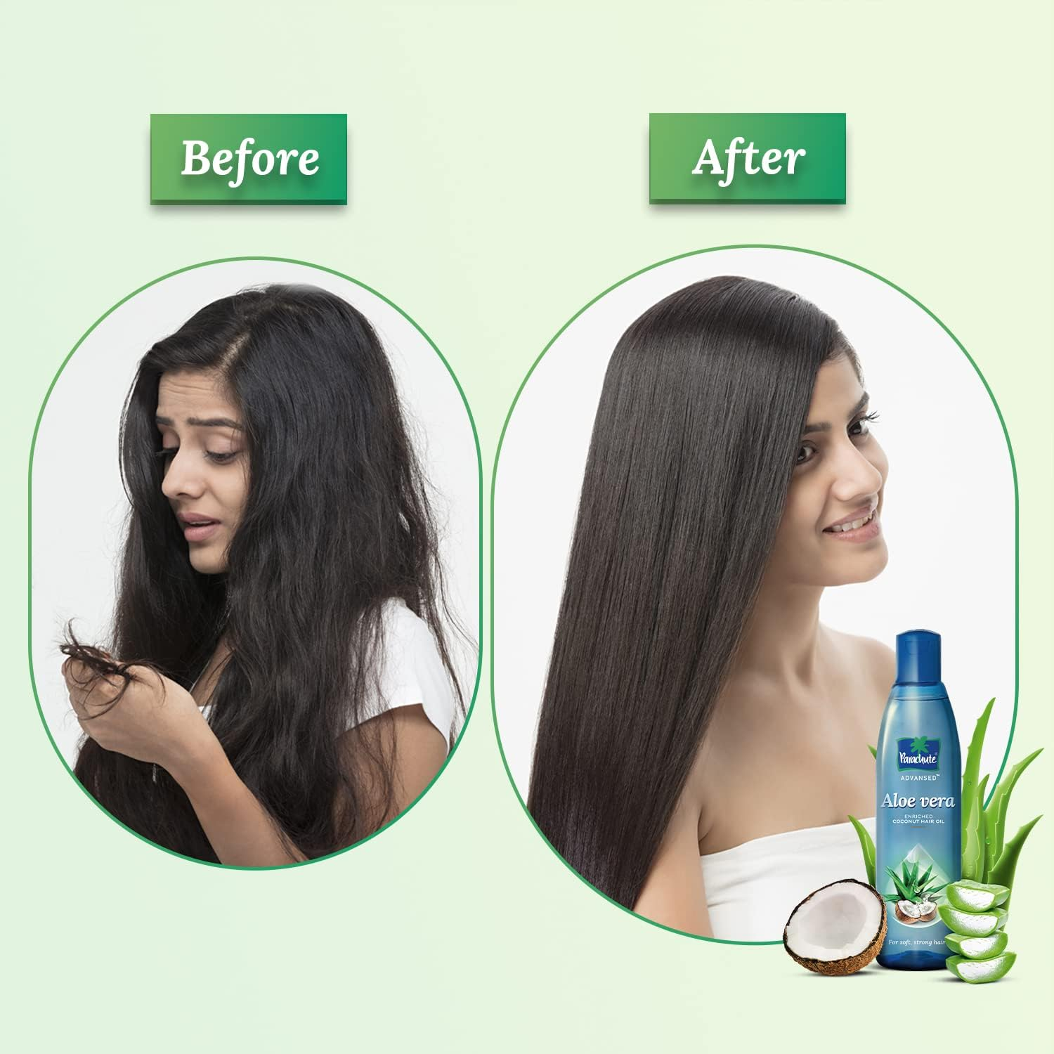 Parachute Advansed Aloe Vera Enriched Coconut Hair Oil | Helps with Strong, Soft and Silky Hair | for All Hair Types | 150Ml image number 4