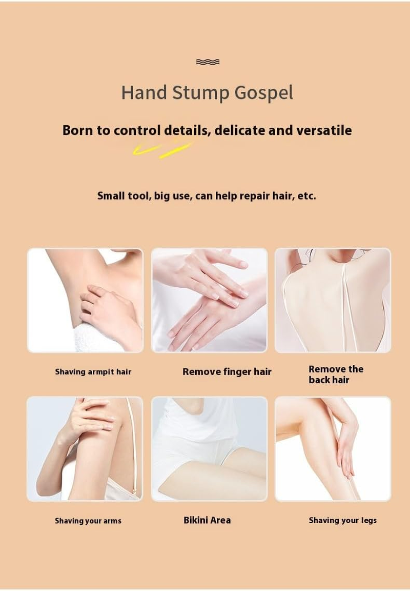 Professional Eyebrow and Body Hair Trimming Kit, 12-Piece Set, Black, Multi-Purpose Grooming Tools - Pink image number 5