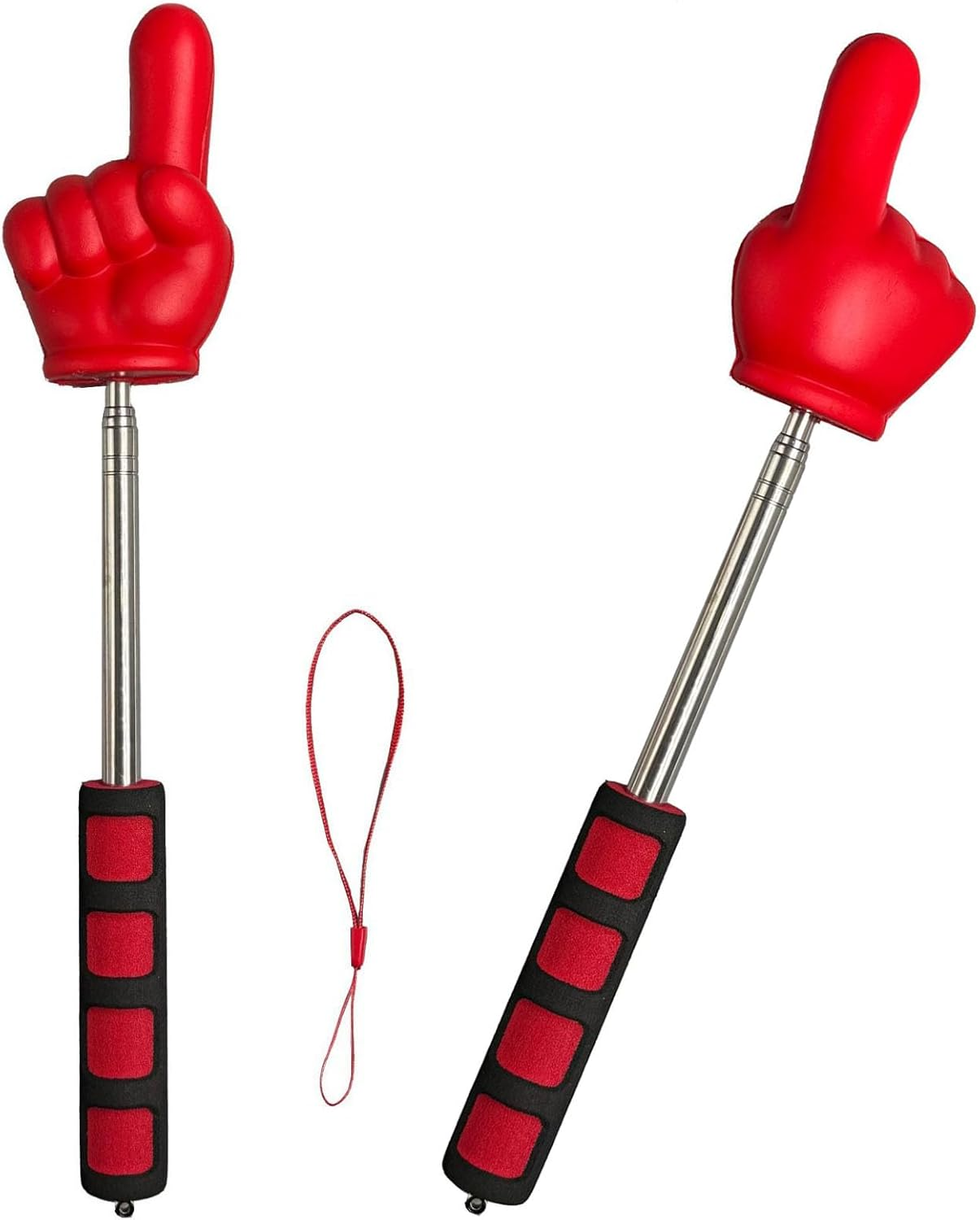 Classroom Supplies - Classroom Stick Supplies Stainless Steel Telescopic Finger Pointer, for Reading & Lectures on Whiteboards (Red) image number 6