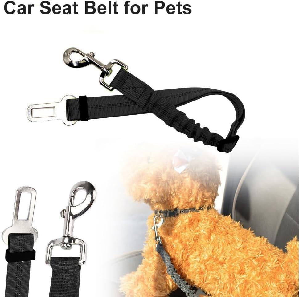 Dog Harness for Car Adjustable Attachment for Dogs and Cars with Elastic Cord Shock Resistant for Dogs and Cats