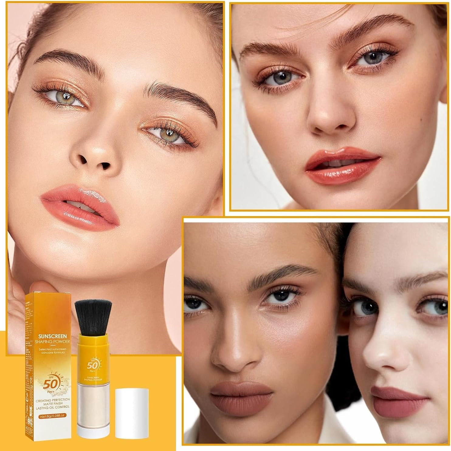 Powdered Sunscreen for Scalp, Oil Control Natural Matte Finish, Lasting Lightweight Breathable, Suitable for All Skin Types(0.28 Oz) image number 2