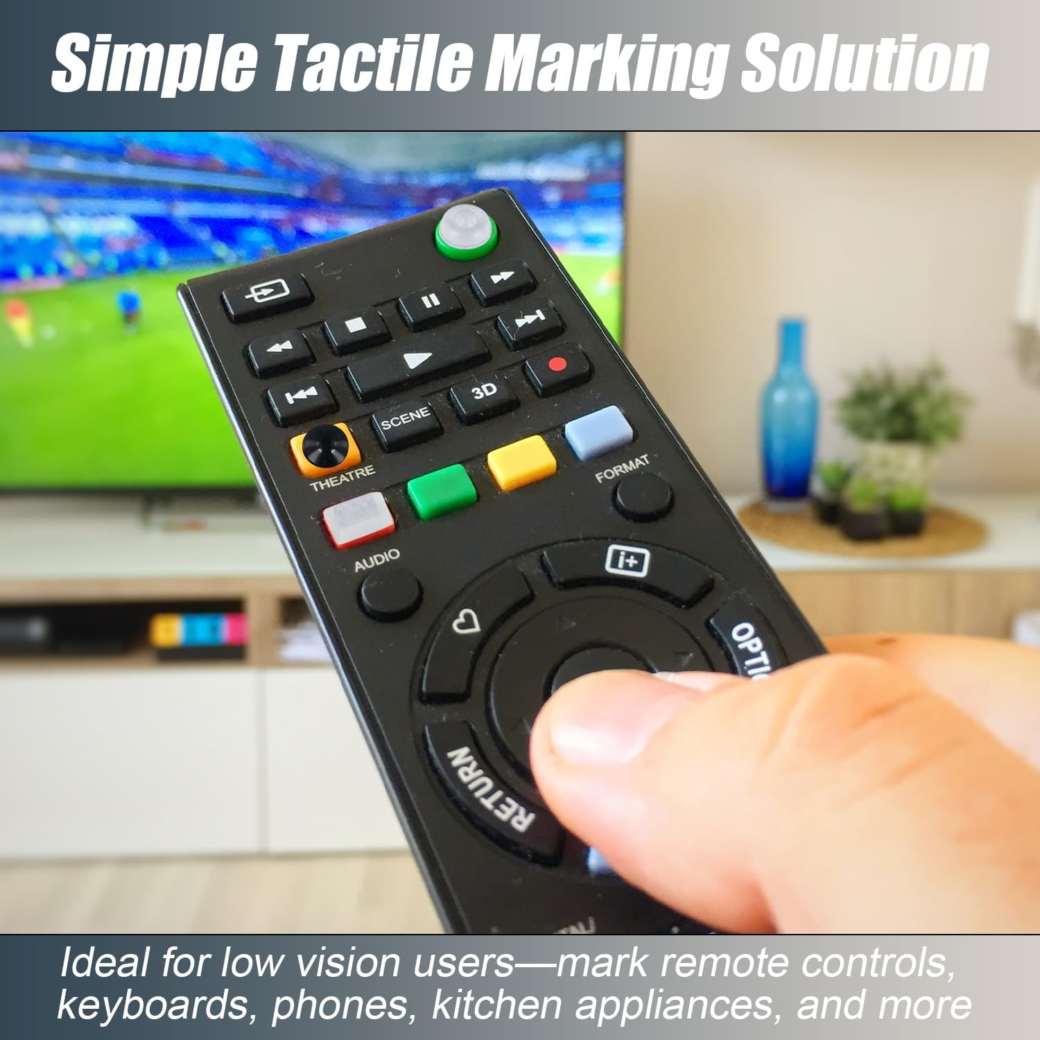 304Pcs Bump Dots for Visually Impaired, Assorted Styles Reading Aids for Blind Raised Touch Stickers Braille Bump Dot Best Gift for Low Vision People image number 4