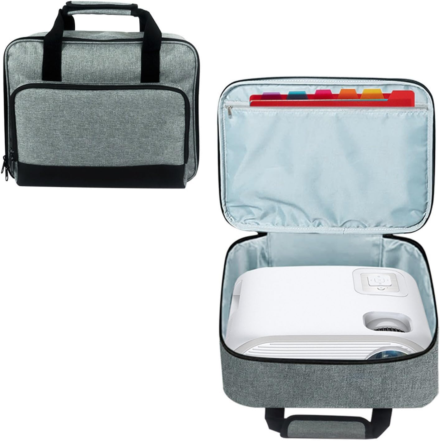 Projector Bag for Projector, Projector Travel Bag, Portable Projector Bag, Projector Carry Bag, Projector Bag with Shoulder Strap, Compatible with Most Large Projectors image number 3