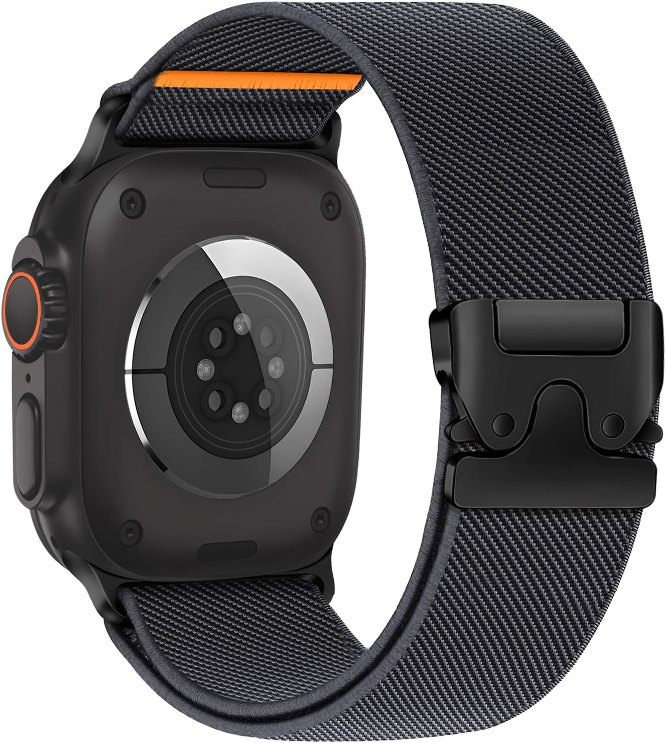 Stretchy for Apple Watch Band Ultra/2 49Mm 46Mm 45Mm 44Mm 42Mm Men/Women,Parachute Buckle Elastic Nylon Solo Loop Sport Strap Wristband for Apple Watch Series 10 9 8 7 6 5 4 3 SE/2