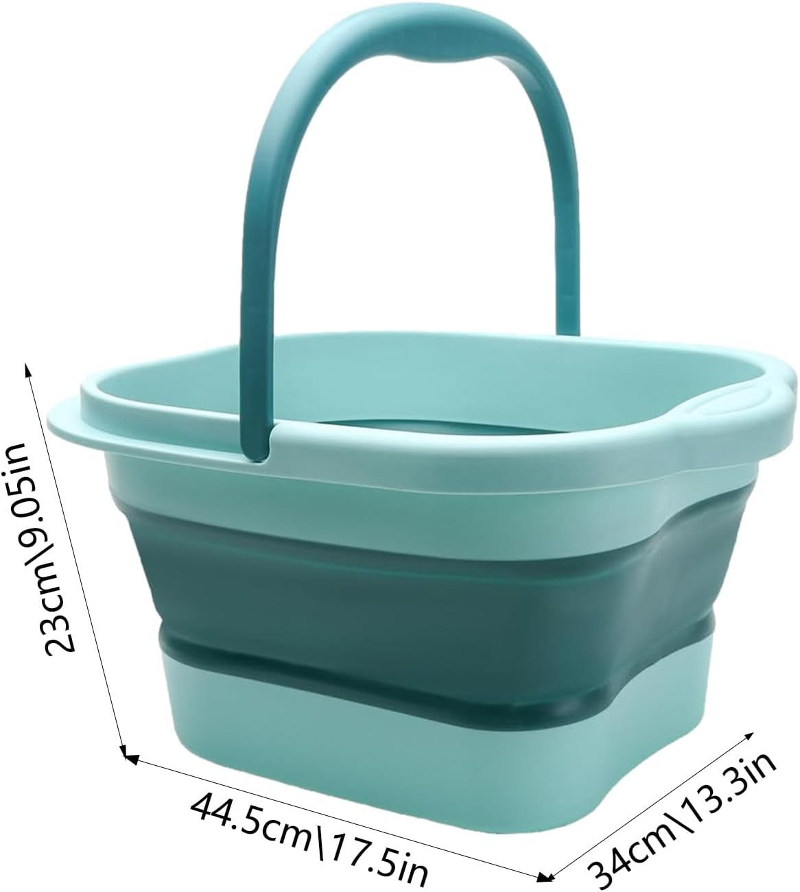 Foot Soaking Bucket, 15L Foot Wash Basin Feet Soaking Tub, Foldable Foot Spa Bucket Portable Large Space Foot Soak with Handle, Foot Tub for Outdoor Laundry Travel Hoffti image number 2
