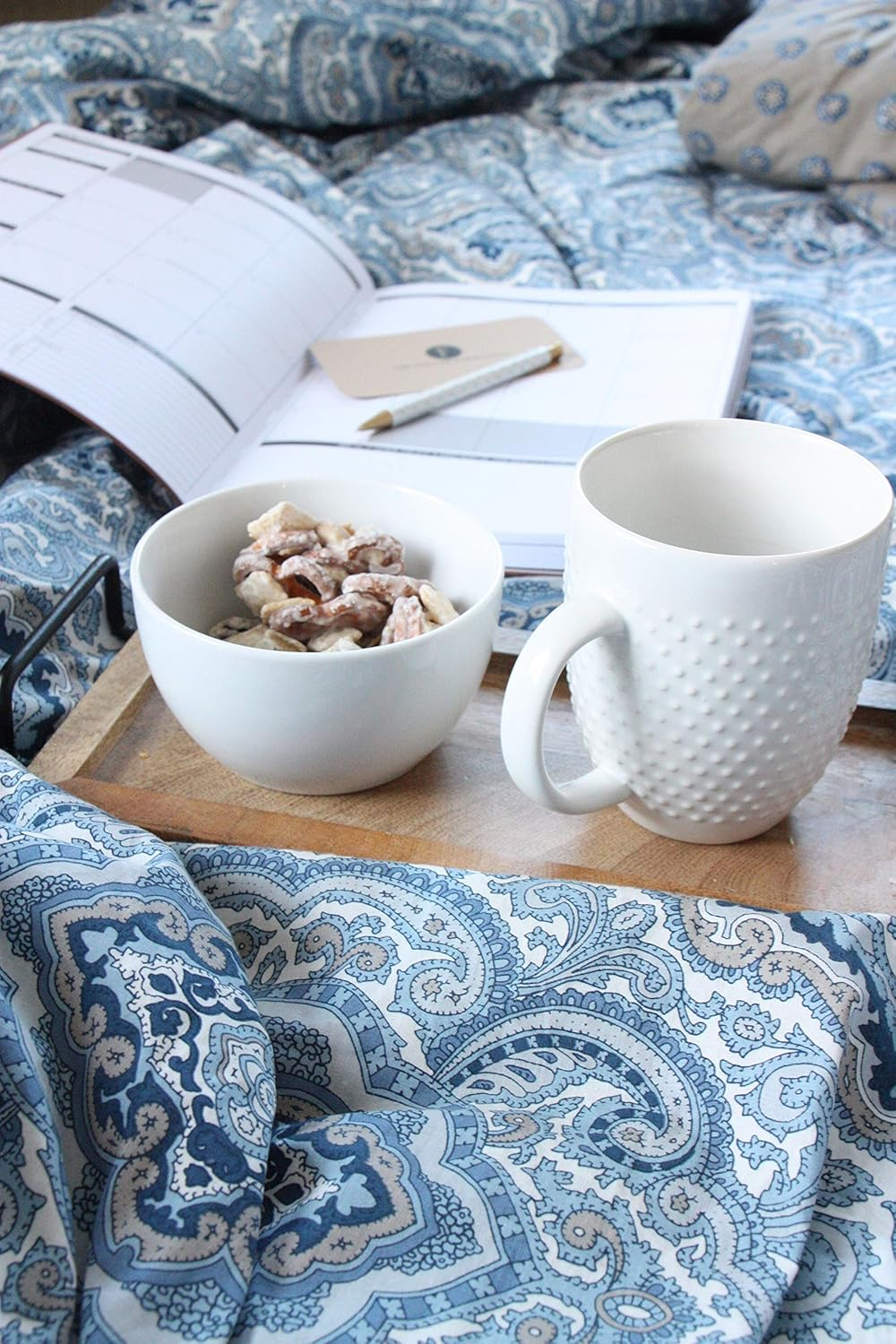 City Scene Milan Blue Duvet Cover Set, King image number 4