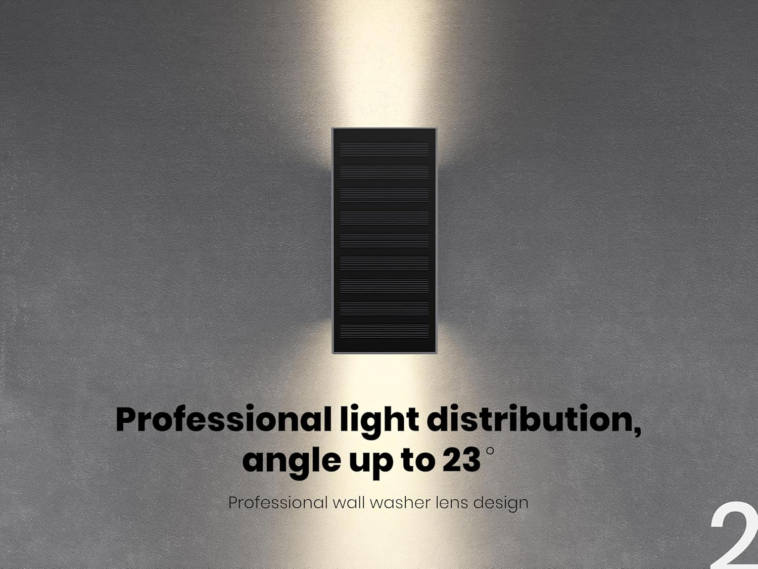 Forge Solar-Powered 700LM Outdoor Single Beam up & down Wall Light image number 4