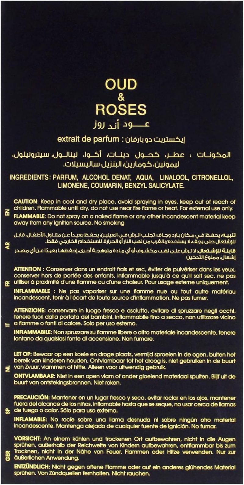 Oud and Roses by Ahmed Al Maghribi for Unisex - 2.02 Oz Extrait De Parfum Spray image number 3