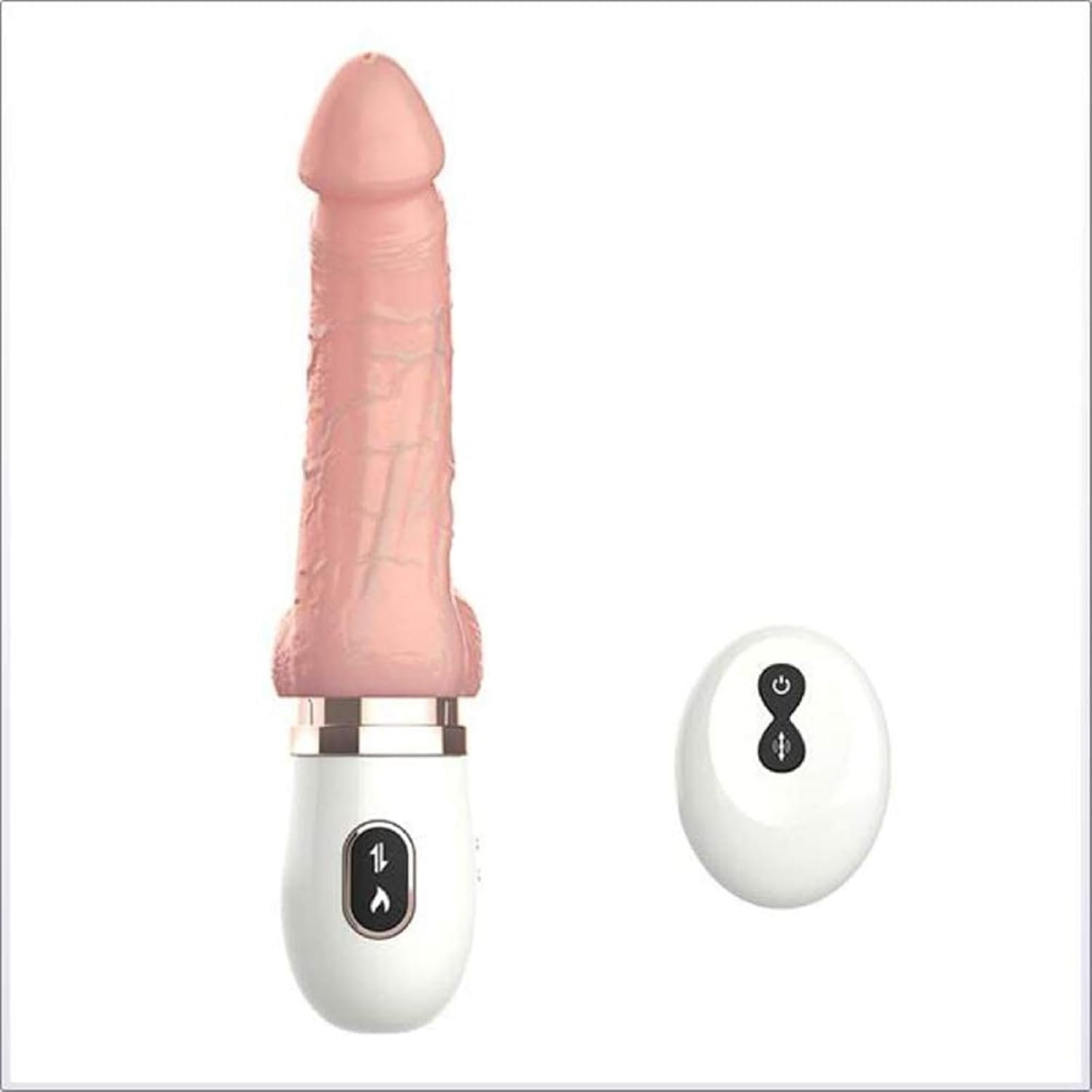 Realistic Thrusting + Rotating Dildo Remote Control Sex Machine G Spot Vibrator with Suction Cup for Hands-Free, Rechargeable Heating Automatic Sex Machine with Auto Trusting & Vibrating Modes Stimulation Women Adult Sex Toy image number 3