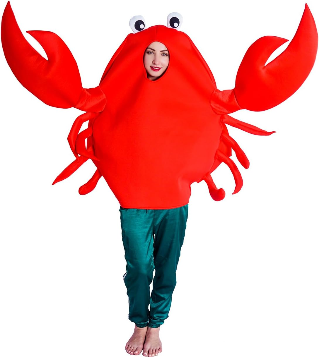 Adult Unisex Crab Costume Funny Animal Party Costume image number 3