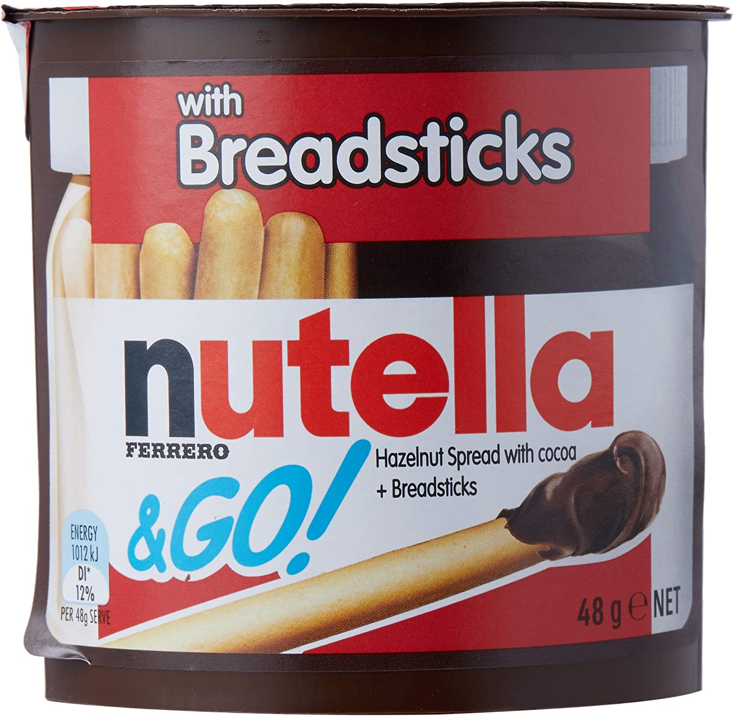 Nutella & Go Hazelnut Spread with Cocoa and Breadsticks, 24 X 48 Grams image number 4