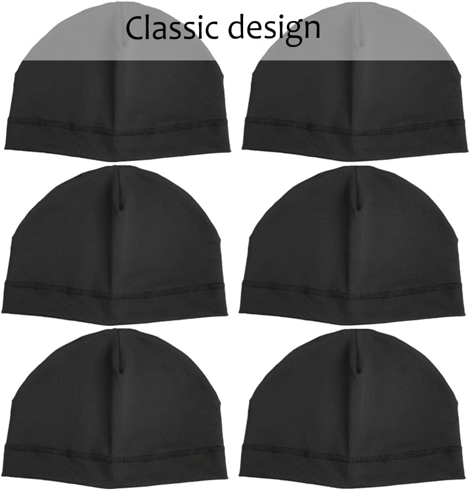 Skull Cap Helmet Liner Cycling Cooling Running Beanie Hat Sweat Wicking Skullcap Caps Fits under Motorcycle Helmets for Men image number 2