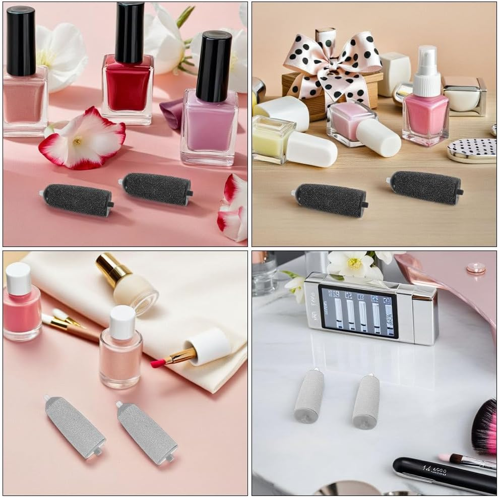 Healvian 10Pcs Foot File Roller Refills: Electric Feet Callus Remover Replacement - Coarse Roller Refill Heads for Foot Care Pedicure Tools