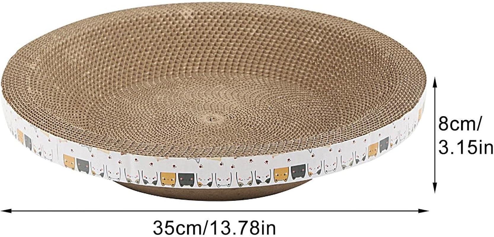 Scratching Board for Cats | High-Density Bowl-Shaped Cat Scratcher Cardboard for Cat Scratch | Cat Furniture Scratching Pads for Indoor Cats Sleeping Cat Scratch Post Gyouza