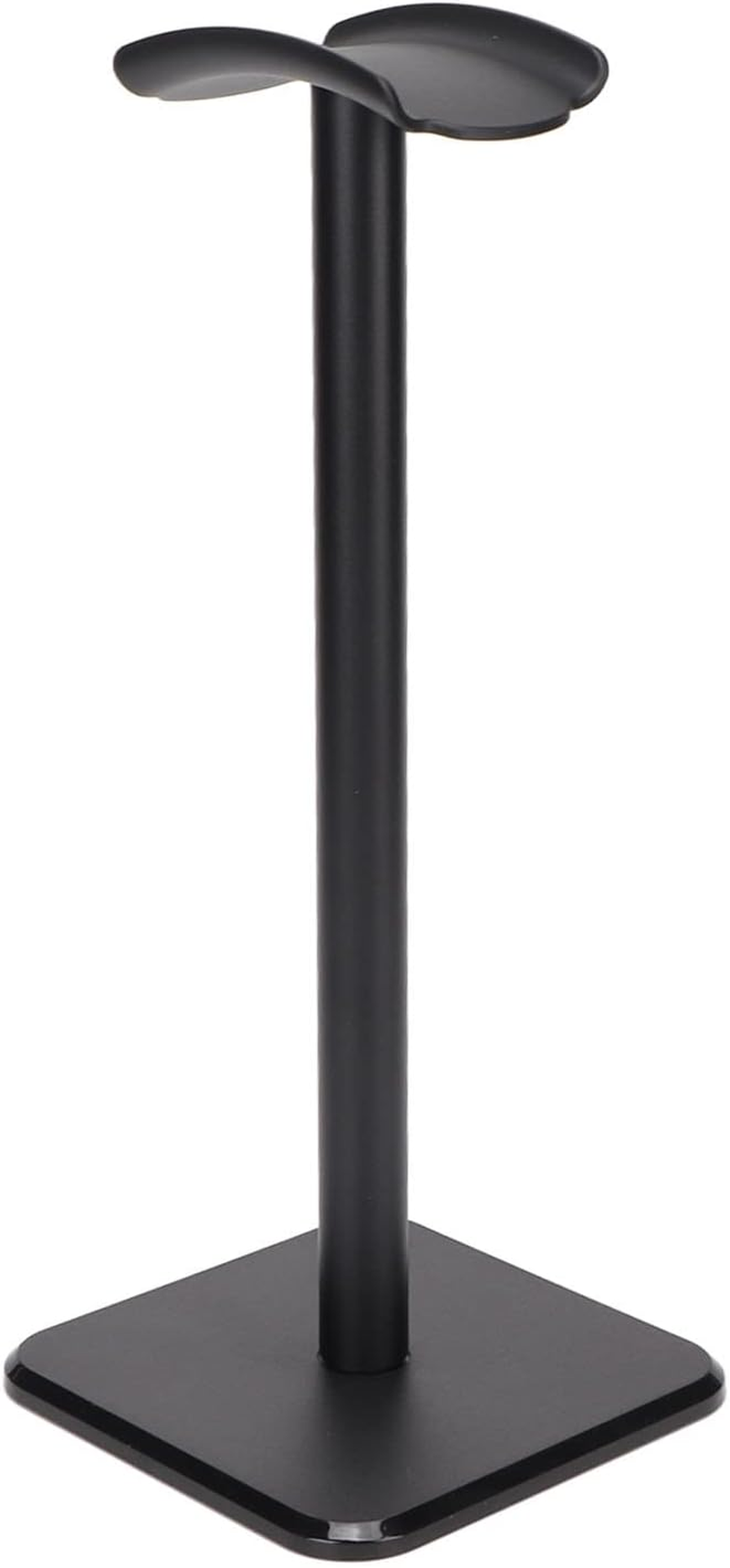 Headphone Stand, Universal Gaming Headset Holder with Aluminum Supporting Bar Non Slip Base Earphone Stand for All Headphone Sizes, for Home Gaming Office Earphone Accessories (Black)