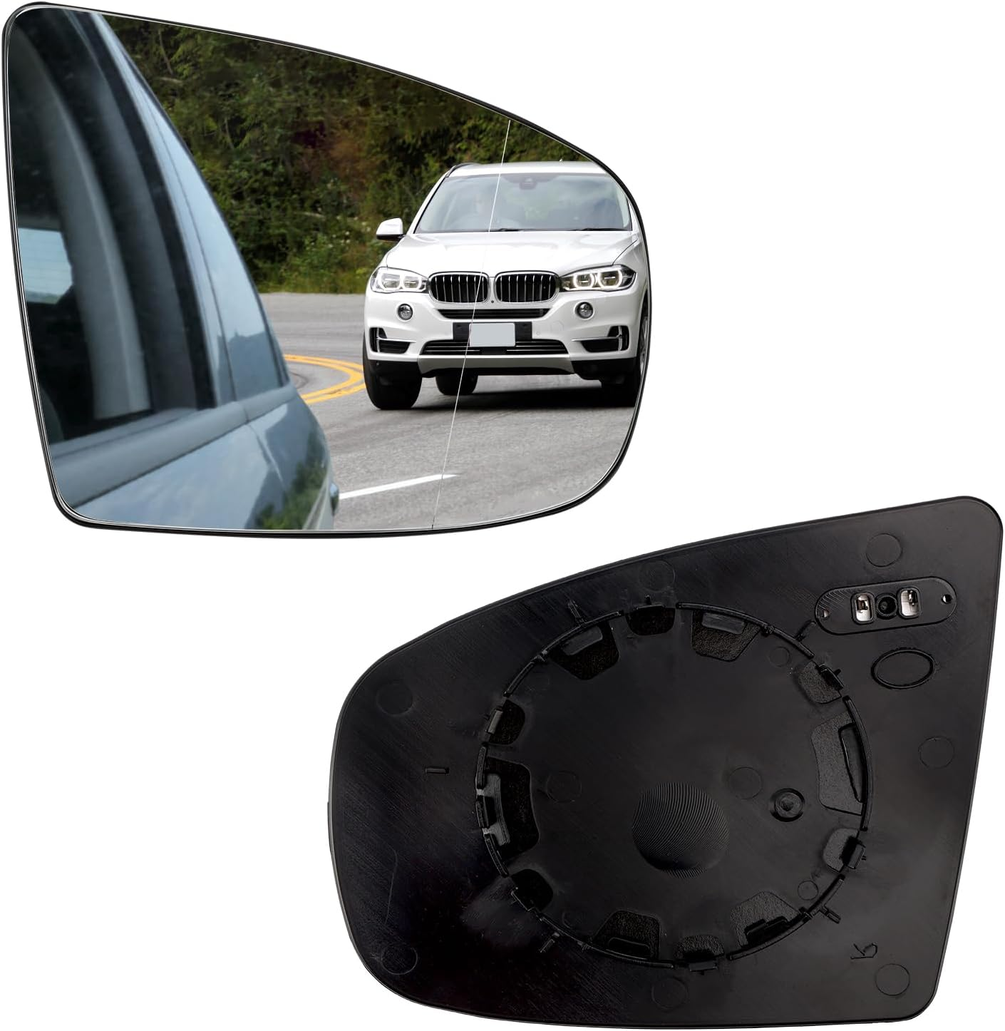 Areyourshop Right Heated Wing Side Mirror Glass Car Mirror Rear View Mirror Glass for BMW X6 E71 E72 2008-2014 for BMW X5 E70 E70 LCI 2007-2013 image number 3