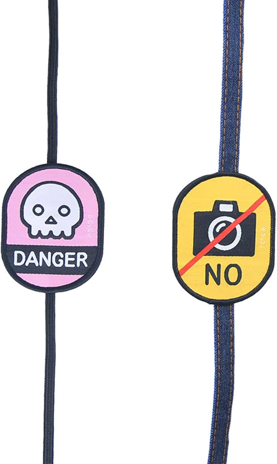 2Pcs/Set Outdoor Pet Dog Social Identity Badge, Dog Funny ID Tags Patch, Tear Resistant Dog Social Recognition Decals,Removable Waterproof Pet Social Labels for Dog Lover(No Touch+Danger) image number 5