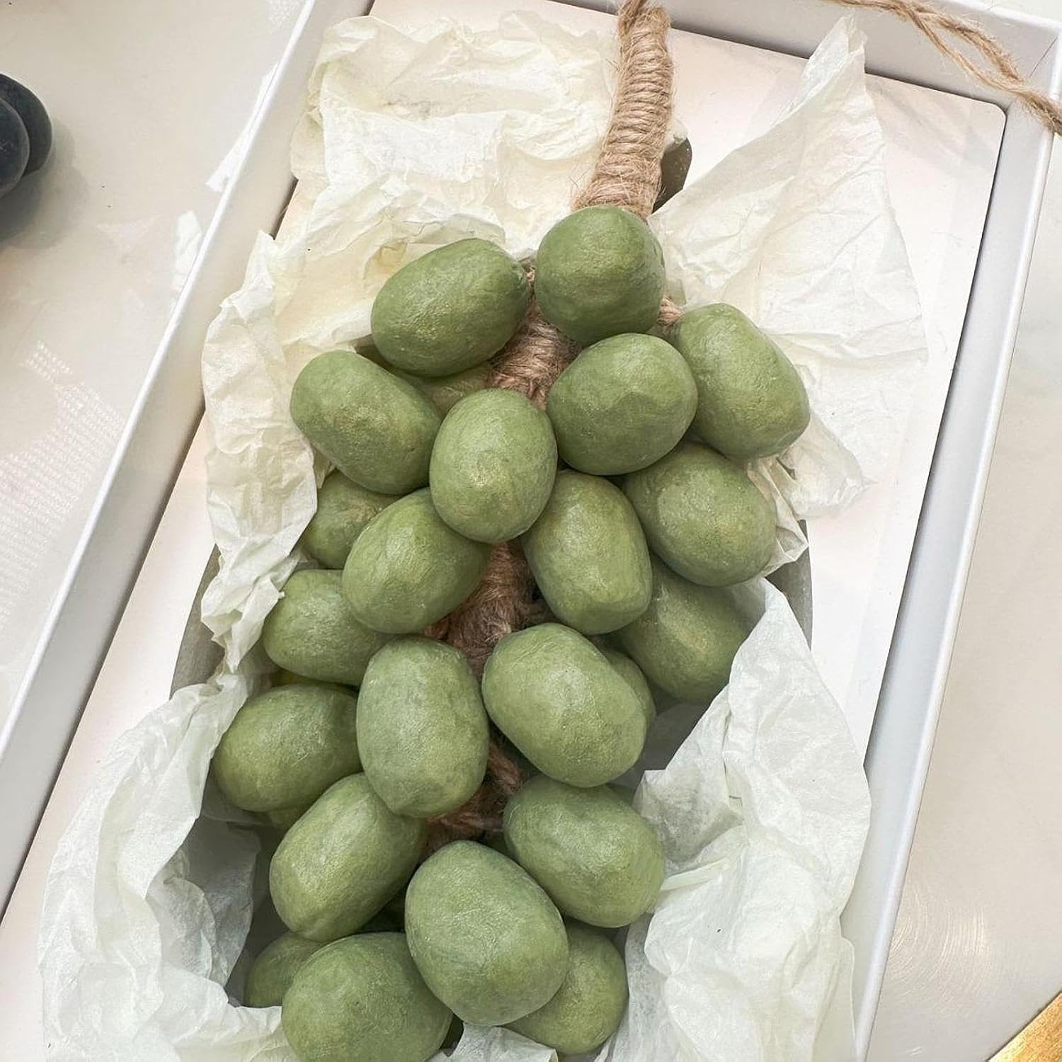 OIIBWQ Grape Soap Perfume for Creative Gift and Decoration, Handmade for Body Wash, Green - Green image number 6