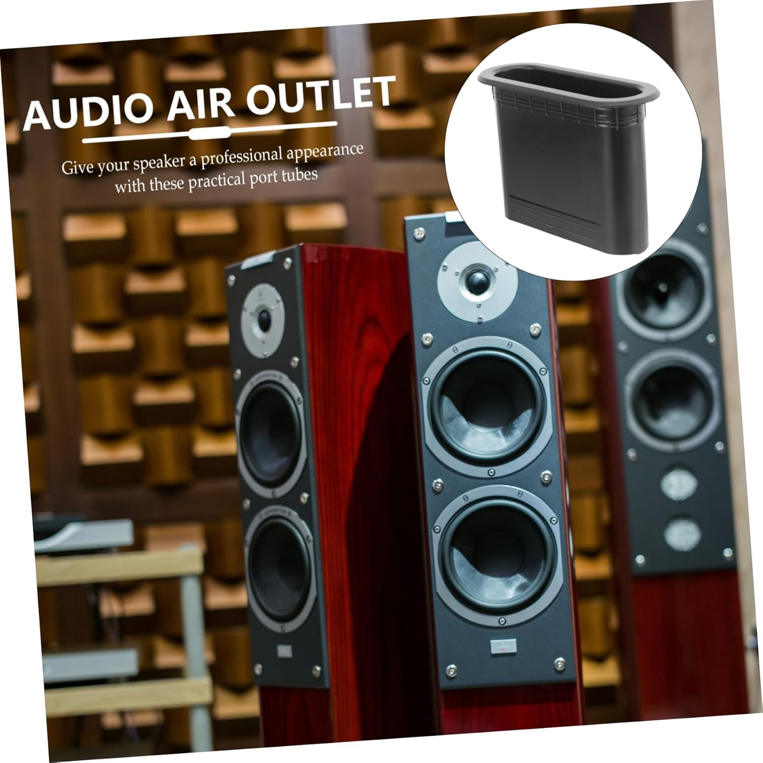 Hoement 5Pcs Speaker Cabinet Port Tube for Audio Hair Dryer Easy to Install Quality image number 3