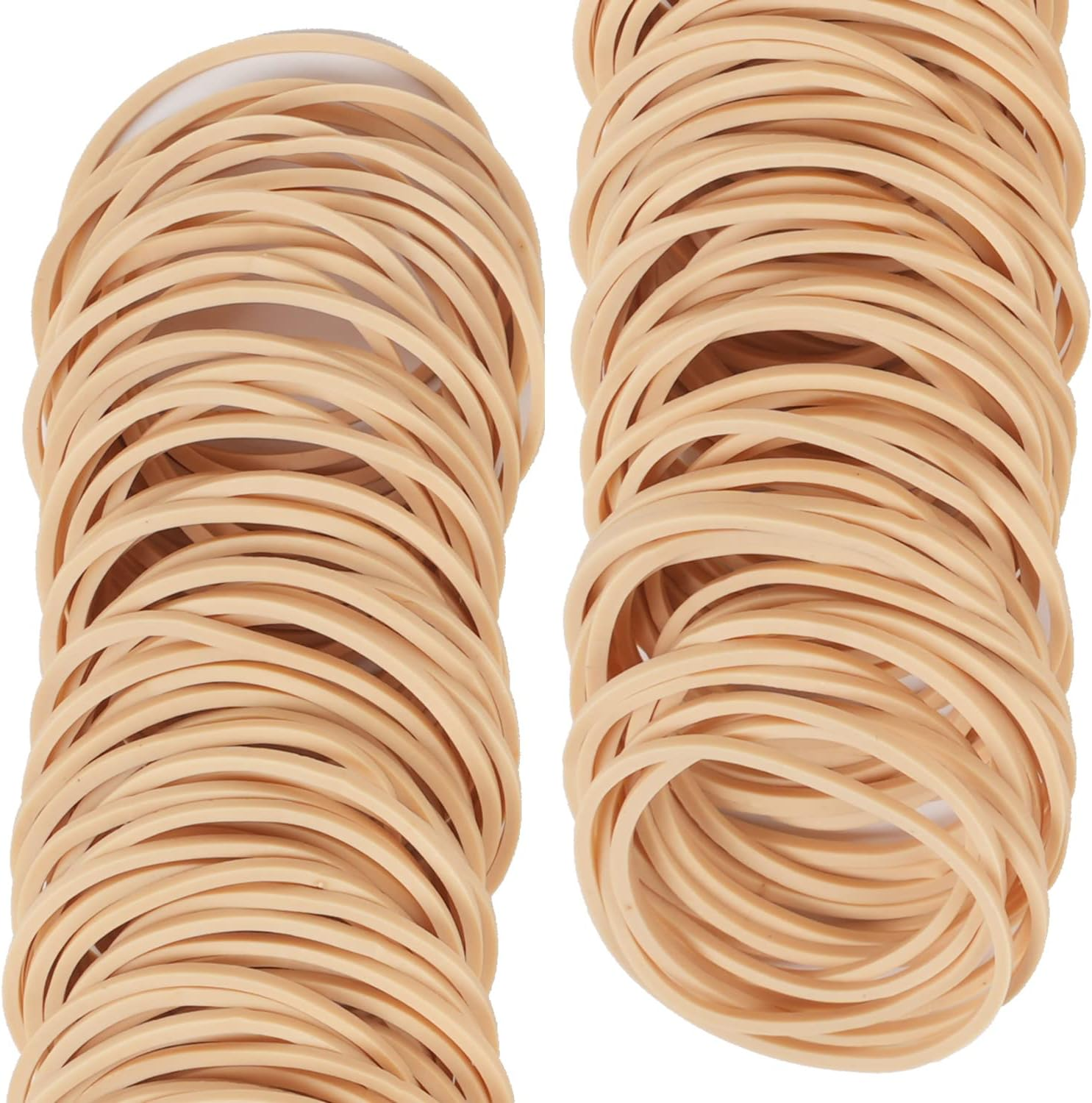 Rubber Bands Size#16 Elastic Rubber Band 450Pcs 200Grams Beige Office Supplies File Folders Litter Box image number 2