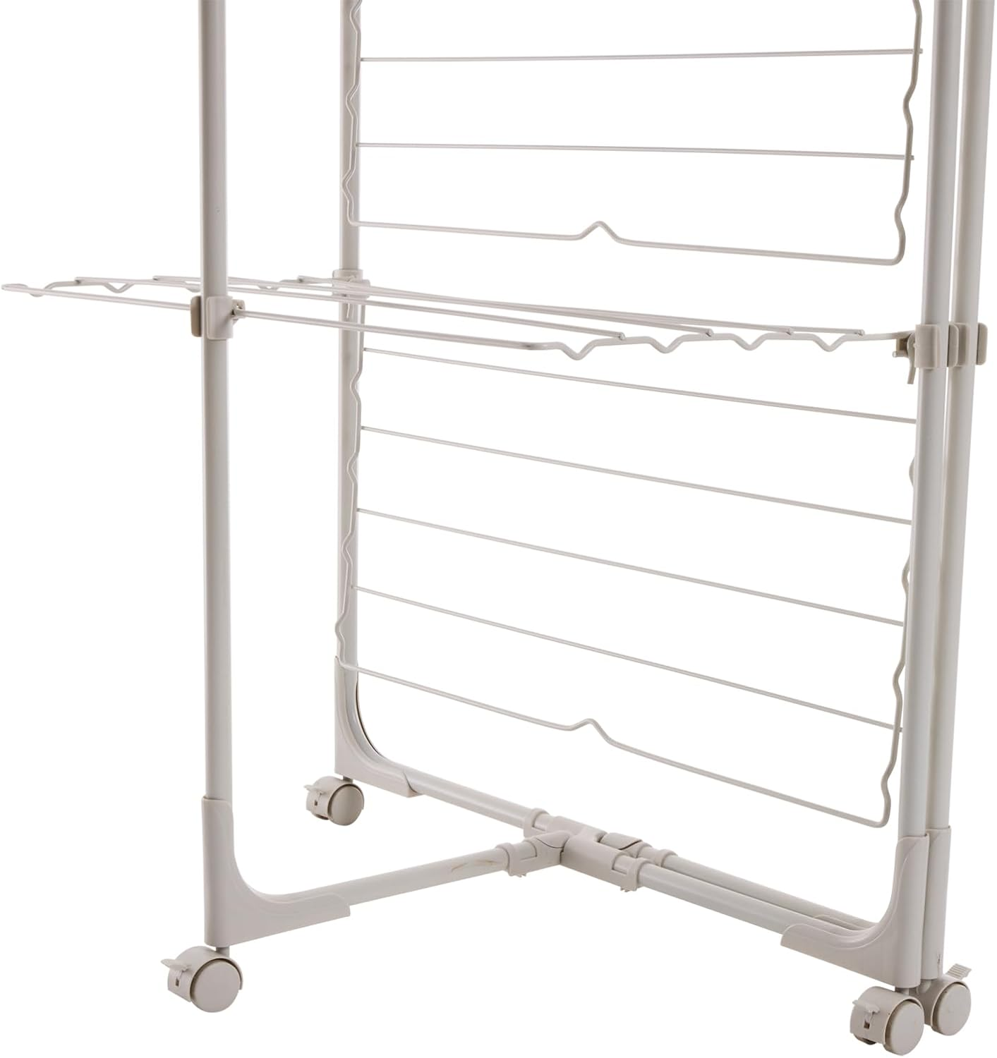 Hills Premium 2 Tier Mobile Clothes Airer, Silver, Large