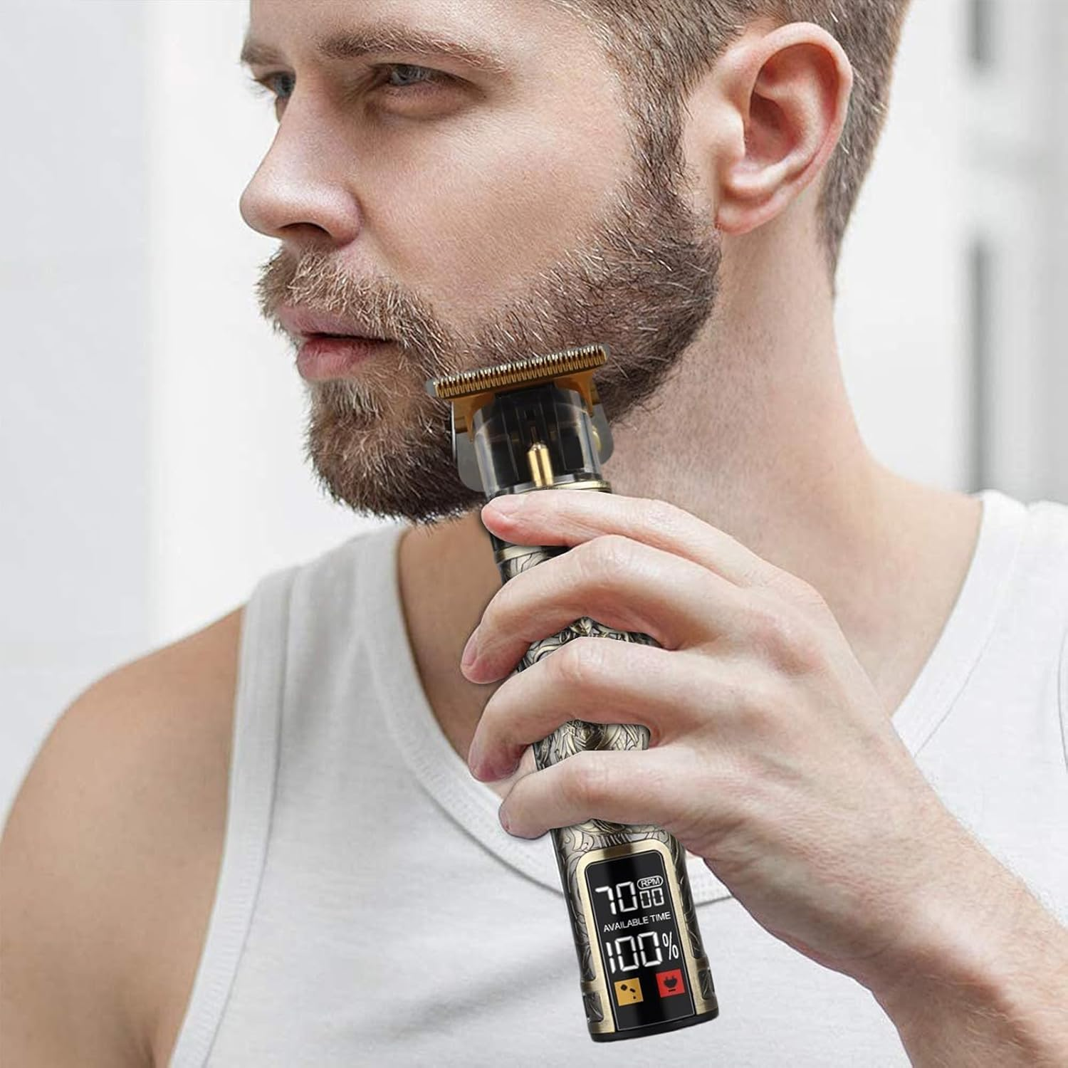 Hair Cutter for Men | Hair Barber Trimmer for Men with Guide Combs,Cordless Haircut Machine Grooming Kit for Father Barber Son Boyfriend image number 1