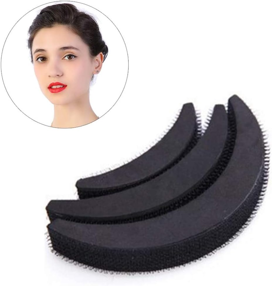 Pack of 3 Women'S Volume Hair Base, DIY Bump Styling Clip Stick Bun Hair Styling Maker Insert Tool for Instant Hair Volume image number 3