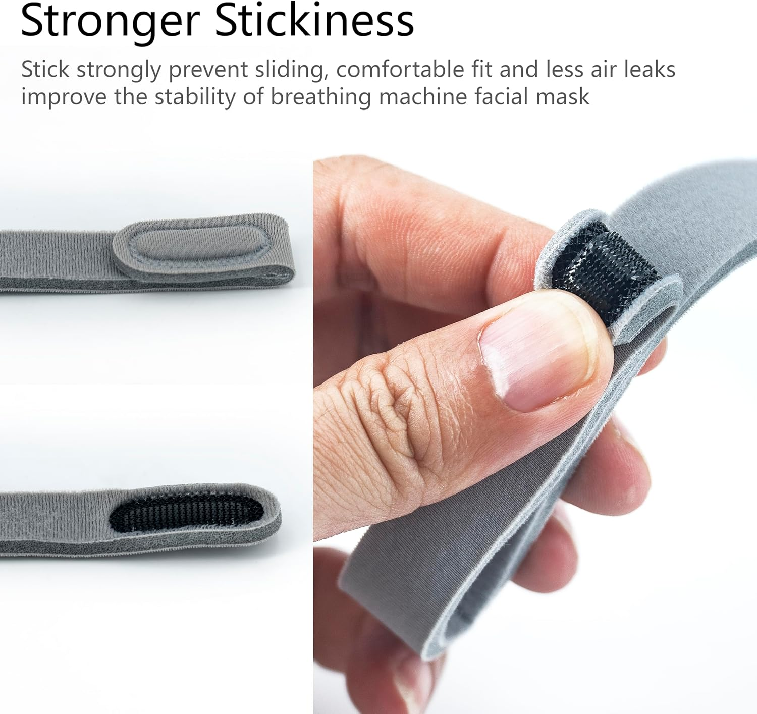 2 Packs N20 Headgear Strap Replacement, Compatible with Airfit N20 (Headgears Only) image number 3