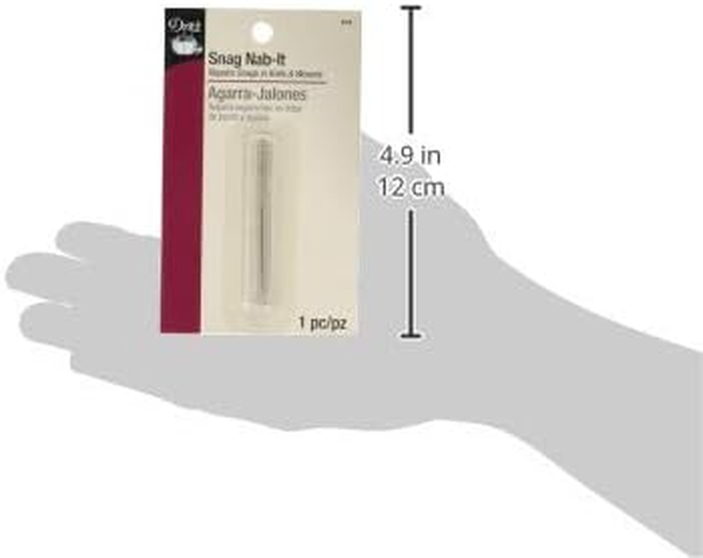 Dritz 2-1/2" Nab Knits & Wovens, 1 Count Snag Repair, Nickel image number 2