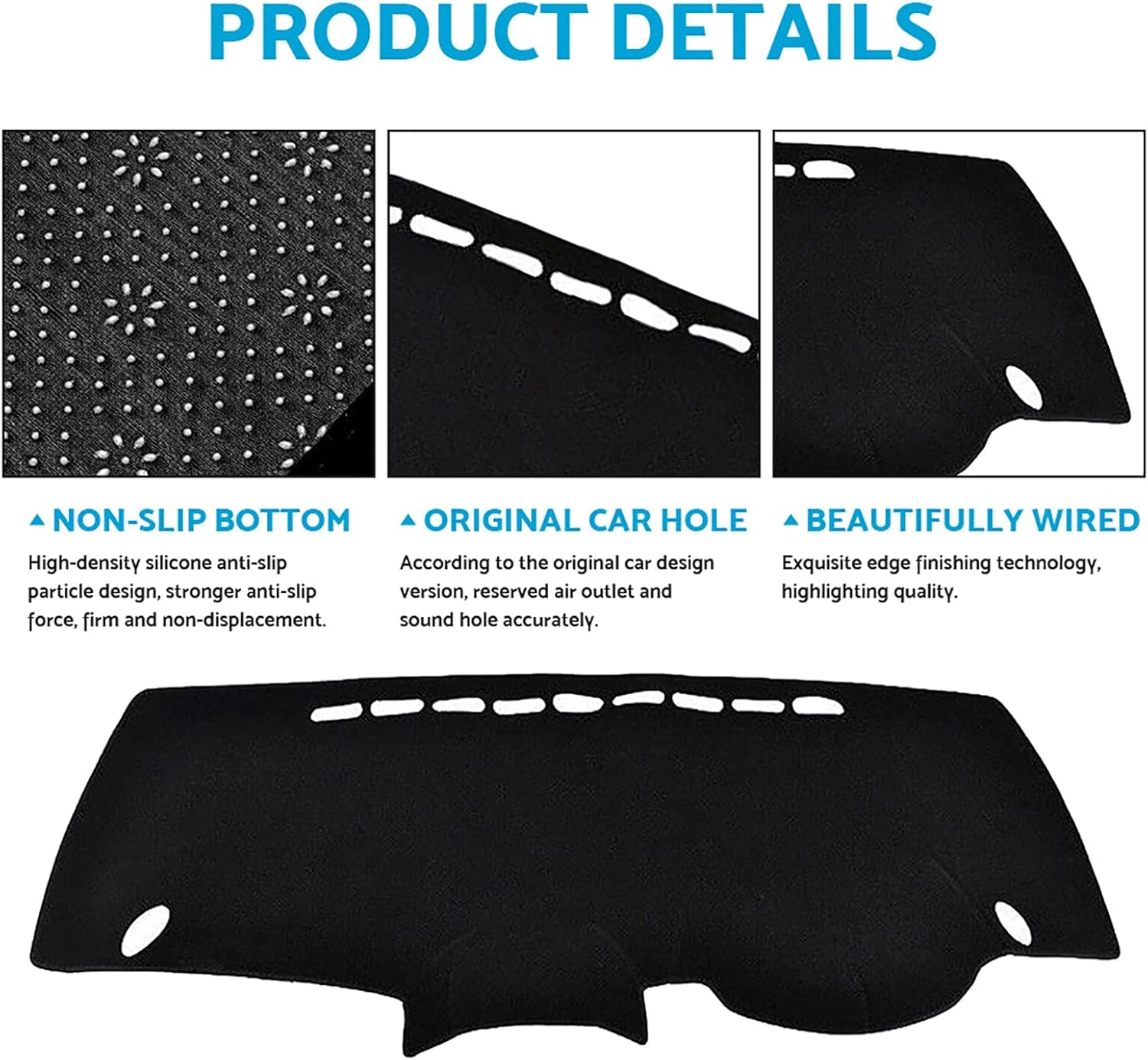 MAX COOL Dash Mat Dashboard Cover Non-Slip Carpet Suitable for Honda Jazz GE 8/2008-6/2014 image number 2