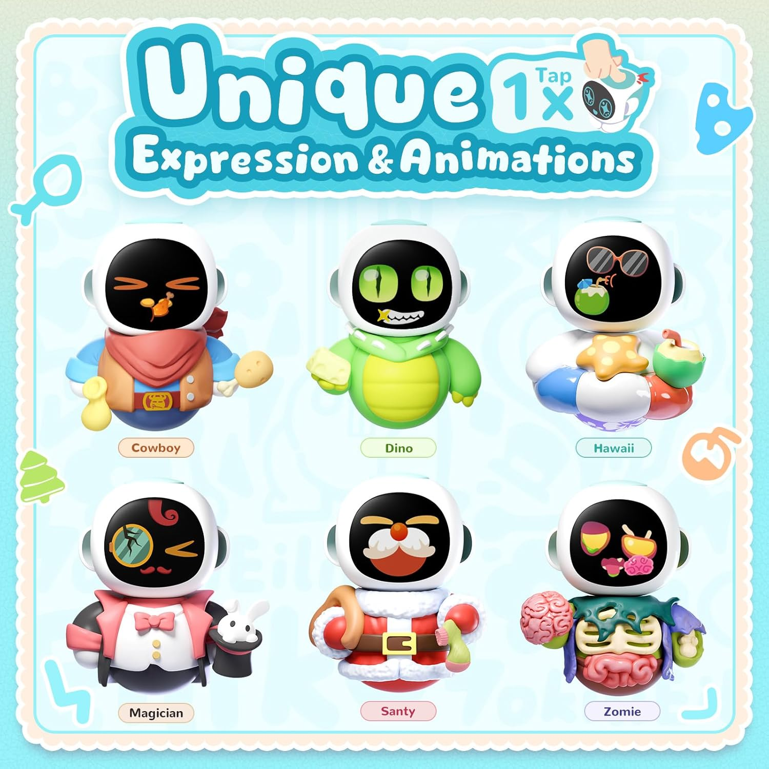 ENERGIZE LAB Eiliko - Portable Eilik Robot with AI, Fun Electronic Pendant Toys, Gifts for Couples and Best Friends. image number 5