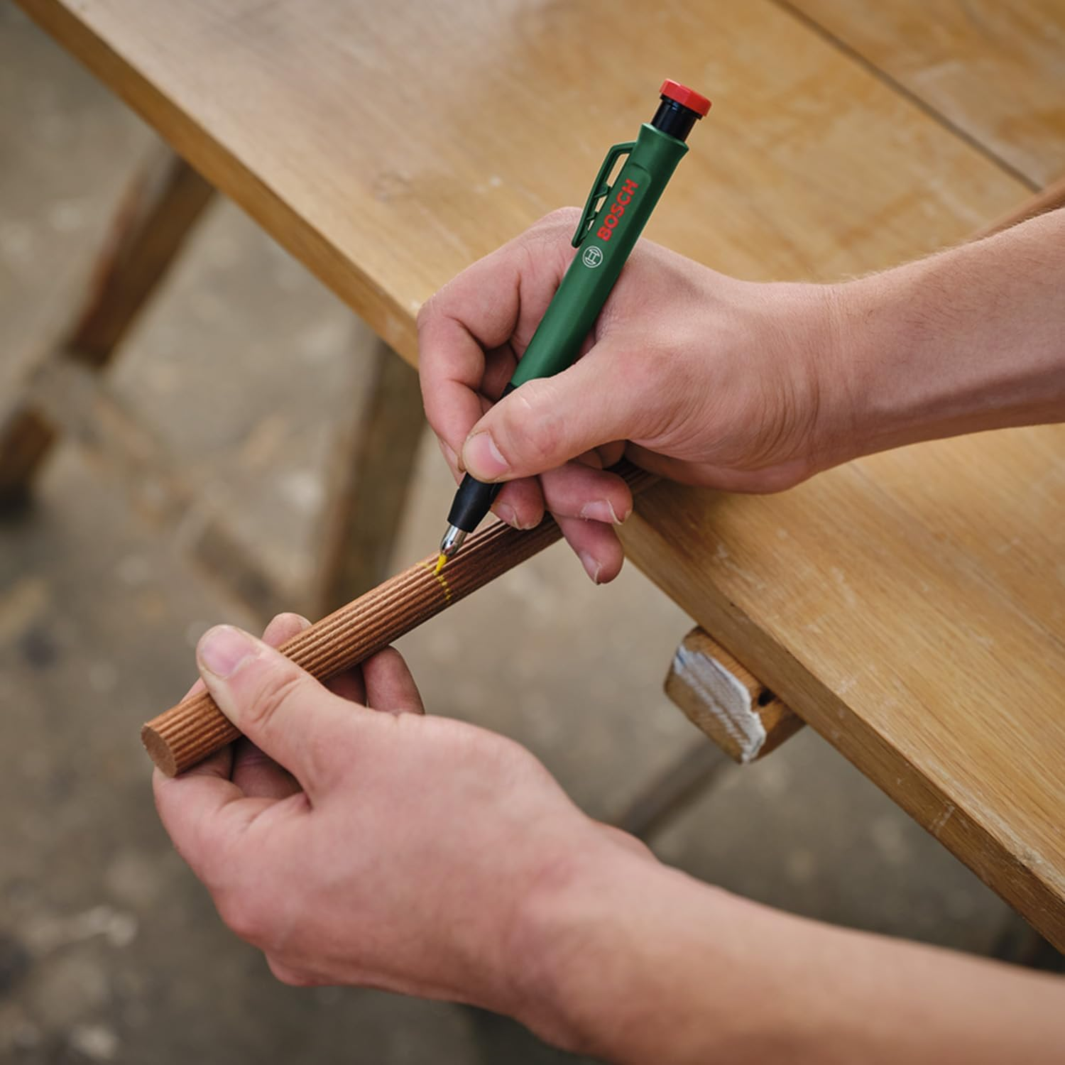 Bosch Graphite Multicolor Leads 6-Piece (Accessories for Deep Hole Marker Pencil; 2X Red, 2X Yellow; 2X Graphite HB; 2.8Mm; Storage Case) image number 4