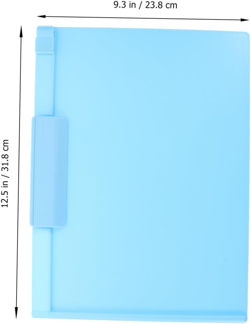 Ciieeo Multi-Function Clipboard Writing Board Portable Document Clip for Office Classroom Use Stylish Storage Design for Easy Organization of Important Files - Sky-Blue image number 2