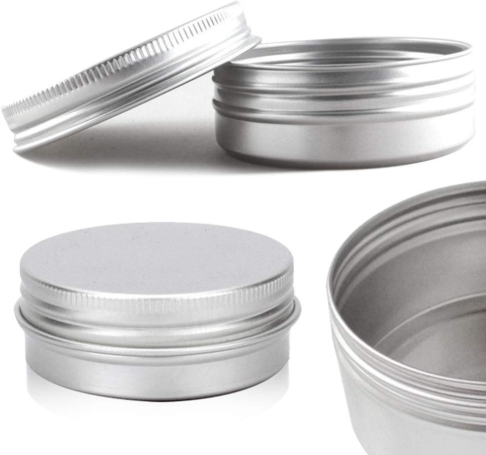 24Pcs Small Containers with Lids: 30Ml Aluminium Specimen Box - Travel Jars for Cosmetic Creams Lotion image number 4