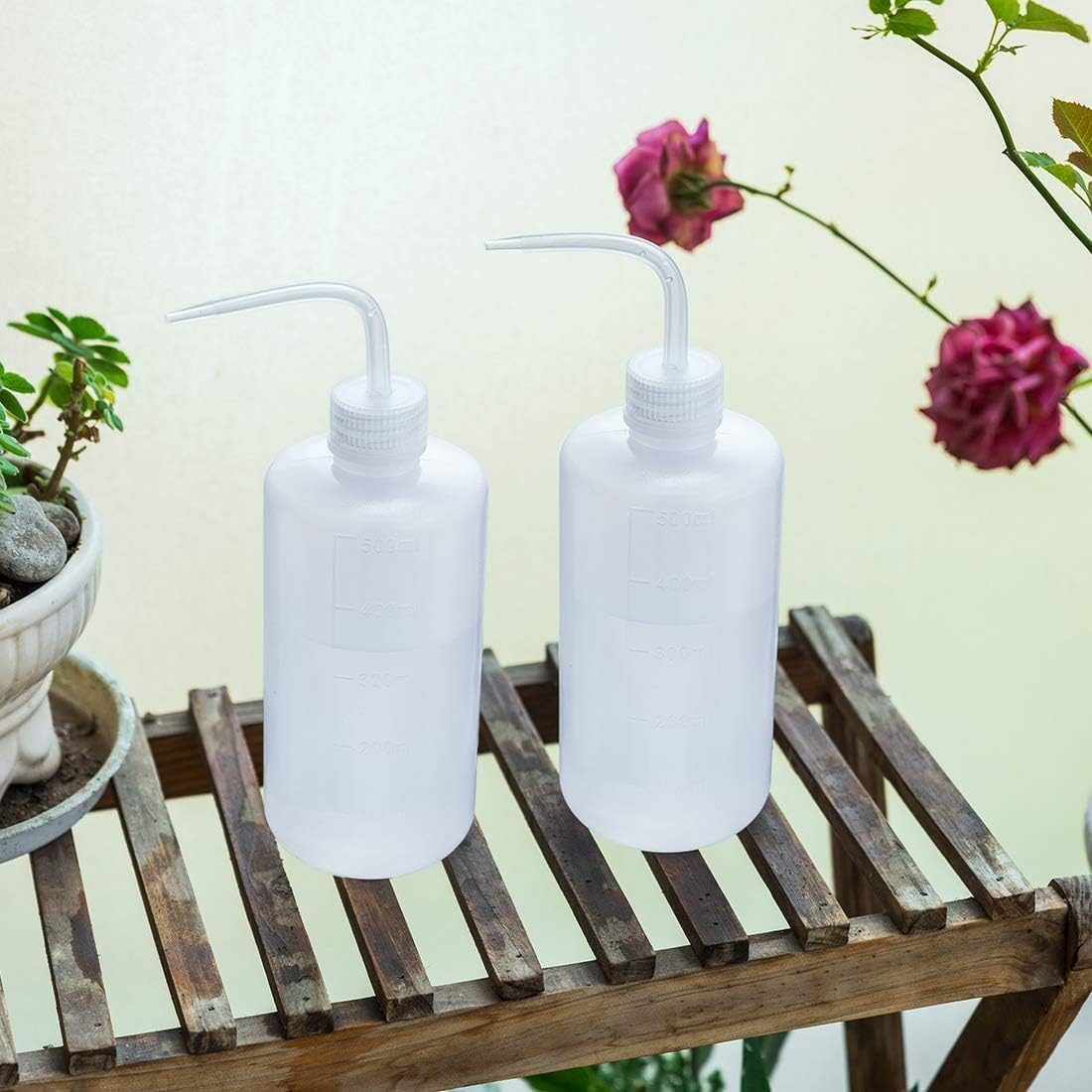 2PCS Squeeze Washing Bottle Succulent Watering Bottle 500Ml Water Squirt Irrigation Squeeze Sprinkling Can Plastic Wash Plant image number 1