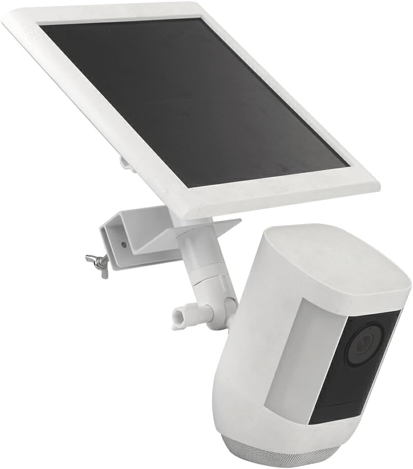 SUIOPPYUW No-Drill Gutter Mount for Eufycam Securely Clip Camera in Minutes for Security Stainless Steel Mounting Bracket, White image number 4