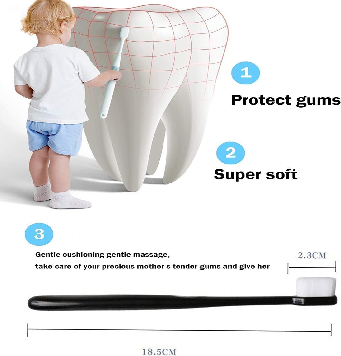 8-Pack BREVI Nano Toothbrush, Nordic-Inspired, Ultra-Fine Soft Bristles, Wave Bristle, Sensitive Teeth & Gums image number 5