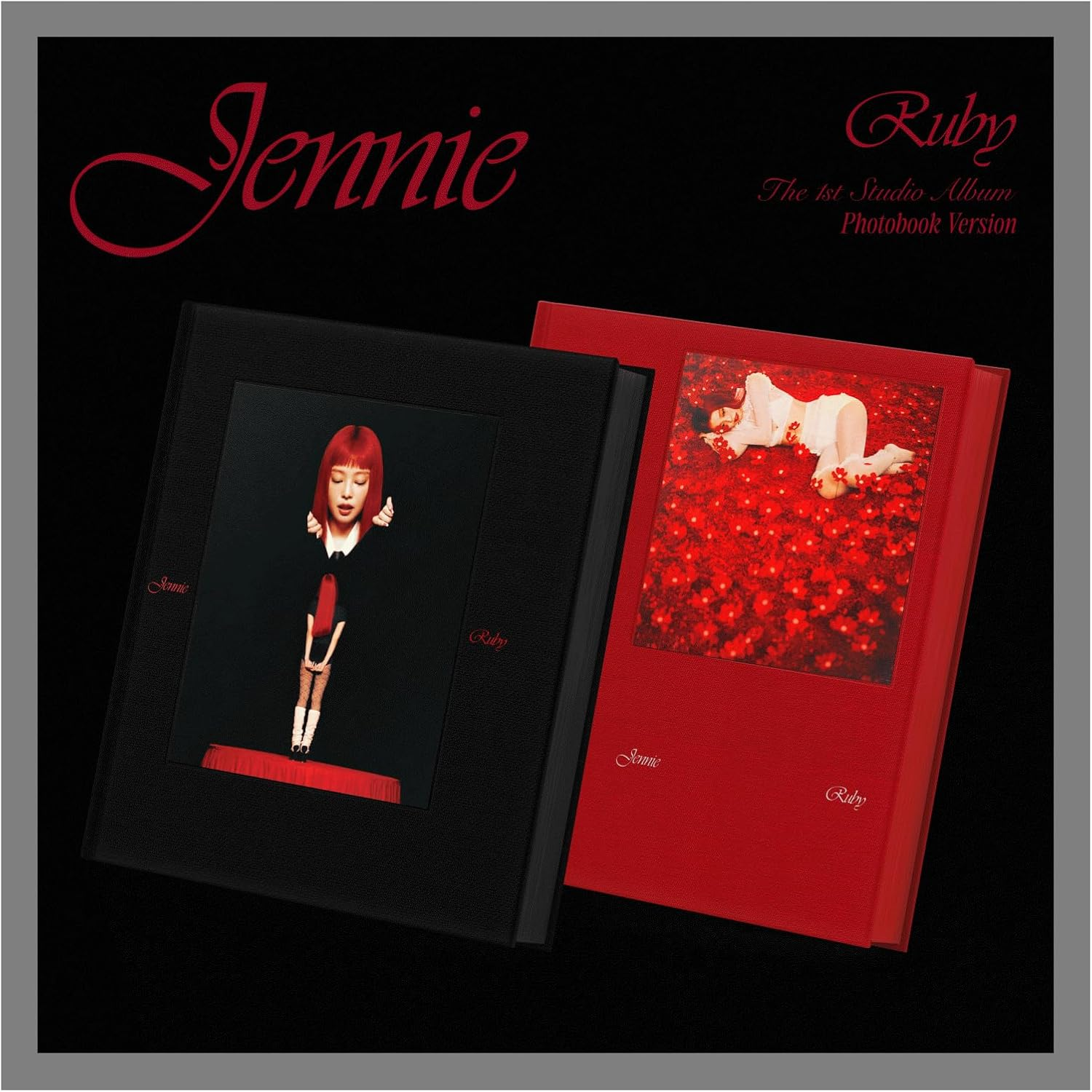 BLACKPINK JENNIE Ruby 1St Studio Album Photobook Random Version Cd+136P Photobook+1Ea Ticket+1P Carousel Card+1P Postcard+7Ea Sticker+3P Photocard+1P Mini Poster on Pack+Tracking Sealed image number 1