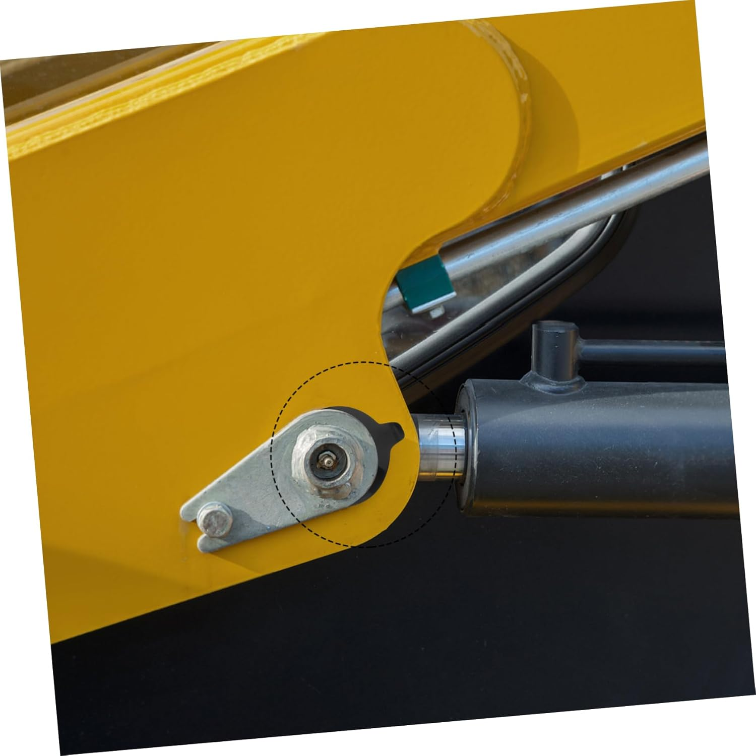 2Pcs round Rubber Washers for Excavator Boom Heavy Duty Industrial Equipment Gasket Bucket Linkage Shim Kit Durable Wear Resistant Pads for Machinery Replacement image number 4