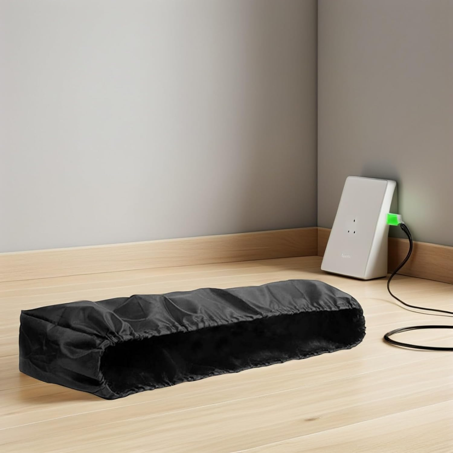 TIDTALEO Oxford Patio Heater Cover Compact Portable Outdoor Heater Protector with Elastic Drawstring for Wind and Rain Resistance Black