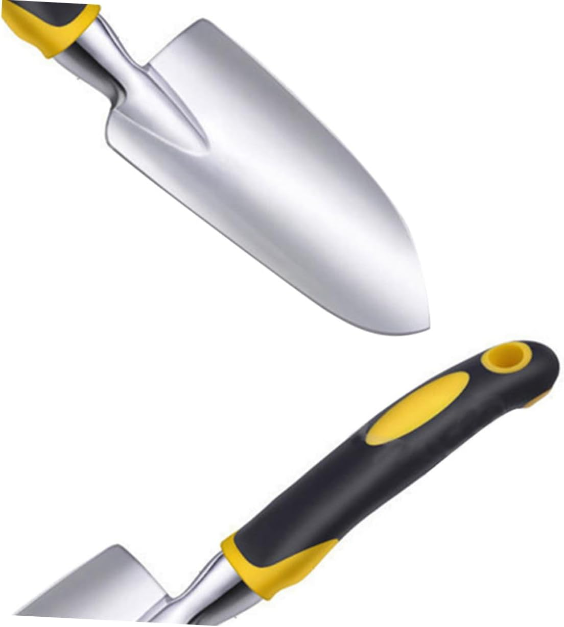 SUPVOX 2Pcs Garden Trowel Gardening Tool Hand Shovel Comfortable Grip for Weeding Transplanting and Digging in Garden Beds Stainless Steel image number 1