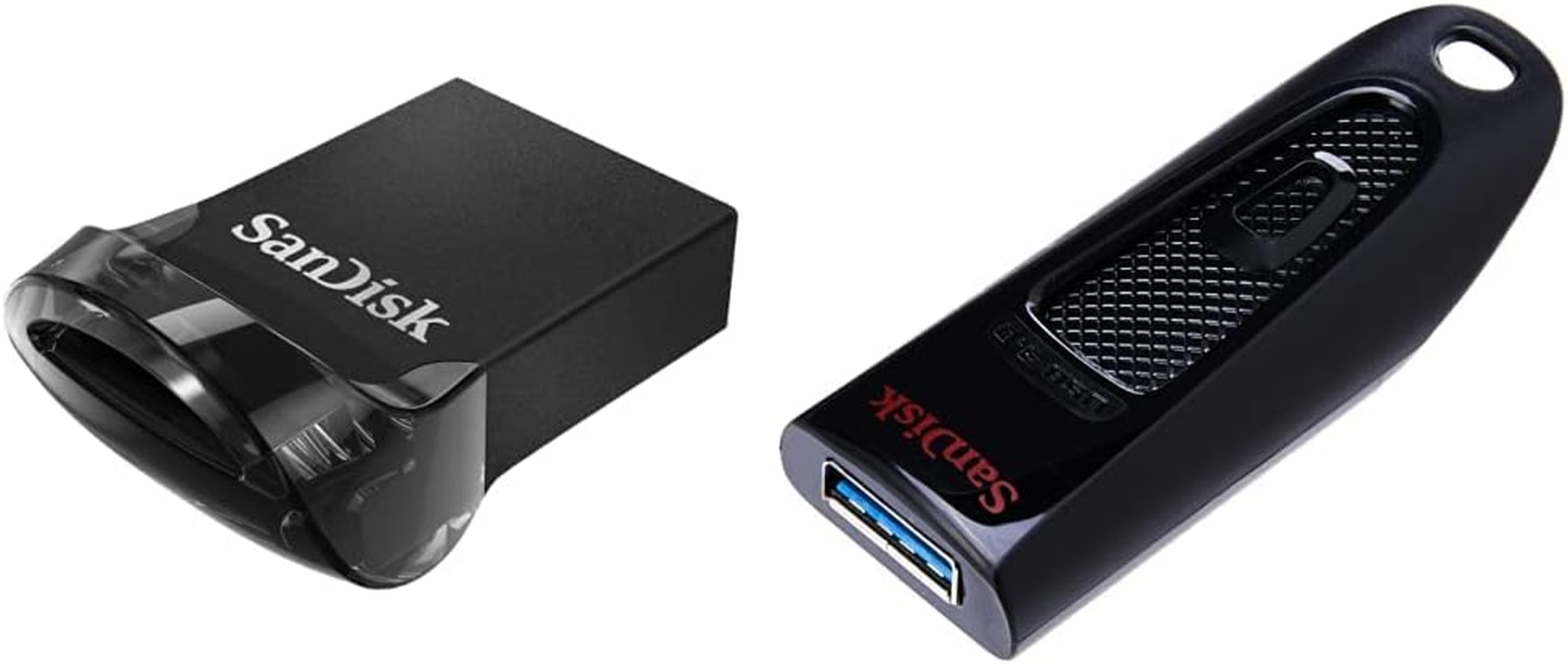 Sandisk 32GB Ultra Fit USB 3.1 Flash Drive SDCZ430-032G-G46 & 32GB Ultra USB 3.0 Flash Drive - Black - SDCZ48-032G-U46